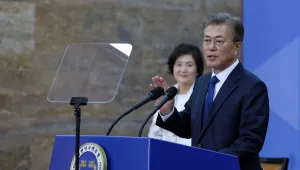 South Korean President Moon Jae-in.