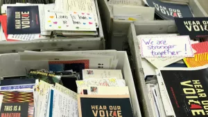 letters sent by women's march participants to kamala harris