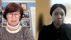 Natasha Yefimova-Trilling and Ada Ezeokoli in a screenshot