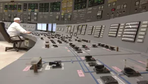A power-generating unit control panel at Kursk Nuclear Power Plant in Kurchatov, Russia, in 2008.