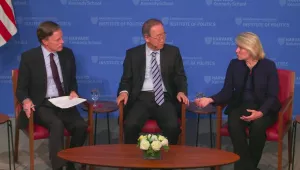 From left to right: Ambassador Nicholas Burns, Secretary General Ban Ki-moon, Ms. Susan Thornton