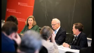 Ambassador Victoria Nuland, Ambassador Philippe Etienne and Nicholas Burns