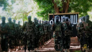 An Al-Shabaab military training camp in Somalia