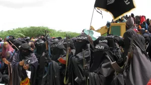 Al-Shabab women at an insurgent rally