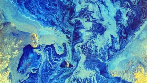 Bering Strait from space