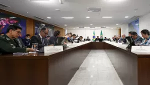 President of the Republic of Brazil Jair Bolsonaro during a videoconference with Governors of the Southeast