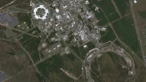 overhead image of Brookhaven National Laboratory