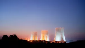 Nuclear Power Plant with Cooling Towers
