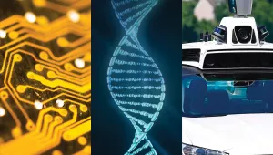 A computer chip, a DNA strand, and a self-driving vehicle