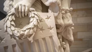 A statue in the Capitol