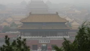 Smog over Beijing's Forbidden City