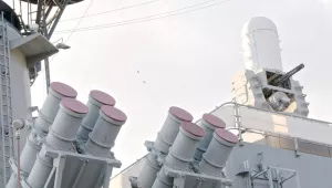 Modern weapons on the Battleship New Jersey