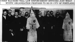 KKK meeting with Portland leaders 