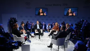 Ambassador Dobriansky participating on panel hosted by the World Economic Forum in Davos, Switzerland. 