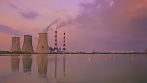Cooling towers of Haryana Thermal Power Plant, India