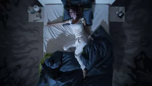 woman in bed 