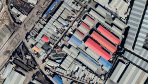 The nuclear archive warehouse outside Tehran (Satellite image via Google).