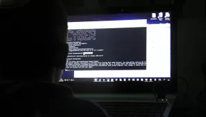 tenth grader attending a class how to investigate a computer network that has been hacked in Beit Shemesh, Israel.