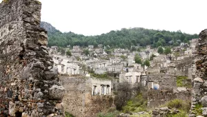 The ghost town of Kayaköy (Livisi) in southwestern Anatolia