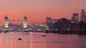 London Skyline and the Thames