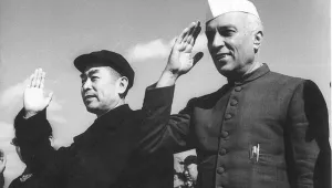Jawaharlal Nehru with Zhou Enlai 
