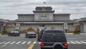 U.S. Secretary of State Michael R. Pompeo arrives in Pyongyang, North Korea