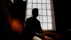 a Sri Lankan man known as Witness #205 speaks during an interview