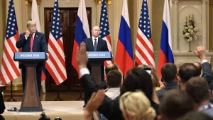 Joint press conference of Russian President Vladimir Putin and U.S. President Donald Trump