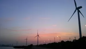 Wind Turbines at dusk