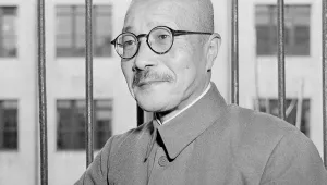 Hideki Tojo, Japanese prime minister at the time of the bombing of Pearl Harbor, is seen in a Dec. 1947, photo. 