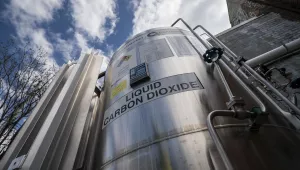 A liquid carbon dioxide containment unit.