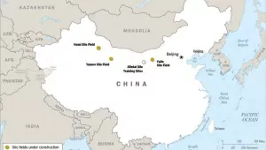 China ICBM fields and training site locations