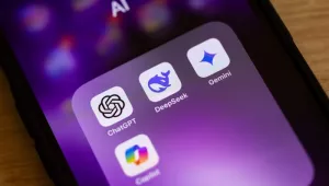 Image of phone screen with AI apps in view.