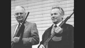 Mikhail Kalashnikov and Eugene Stoner