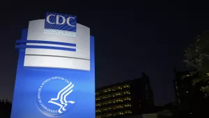 A sign marks the entrance to the U.S. Centers for Disease Control and Prevention headquarters Wednesday, Aug. 27, 2025, in Atlanta. (AP Photo/Brynn Anderson)