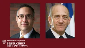 Tarek Masoud, Ehud Olmert 