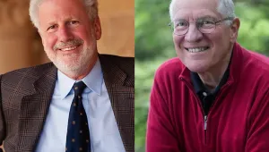 Headshots of Philip and William Taubman