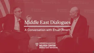 Tarek Masoud, Ehud Olmert 