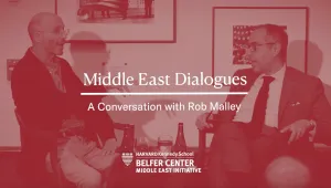 Tarek Masoud, Robert Malley