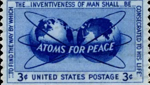 Atoms for Peace Commemorative U.S. Postage Stamp