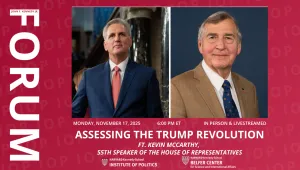 Kevin McCarthy and Graham Allison 11/17 Forum Event Promo