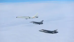 United States and Canadian fighter jets intercepted four Russian and Chinese bombers flying in international airspace near Alaska on July 24, 2024. 