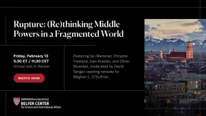 Rupture: (Re)thinking Middle Powers in a Fragmented World 