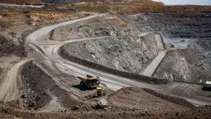 Copper ore open-pit mining Aktobe, Kazakhstan 