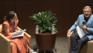 Image of Graham Allison and Margaret Roberts at Susan Shirk Lecture at UCSD