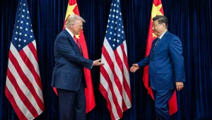 President Trump and Xi at Gimhae International Airport 