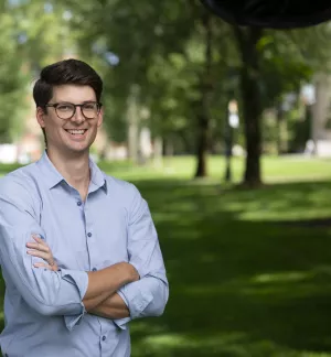 Picture of Reid Pauly standing outside