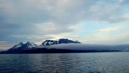 Arctic Ocean off Tromso, Norway. 