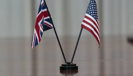 U.S. and UK flags