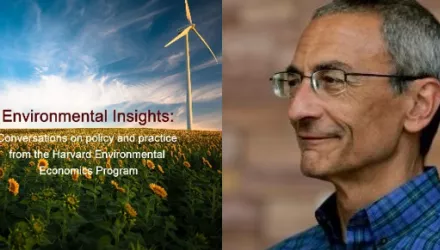 Environmental Insights logo and John Podesta